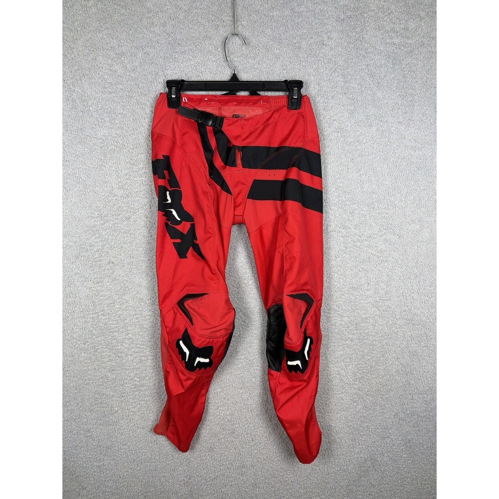 Fox Racing 180 Motocross MX Dirt Bike Riding Pants Red Black Size 12-14-28 Youth